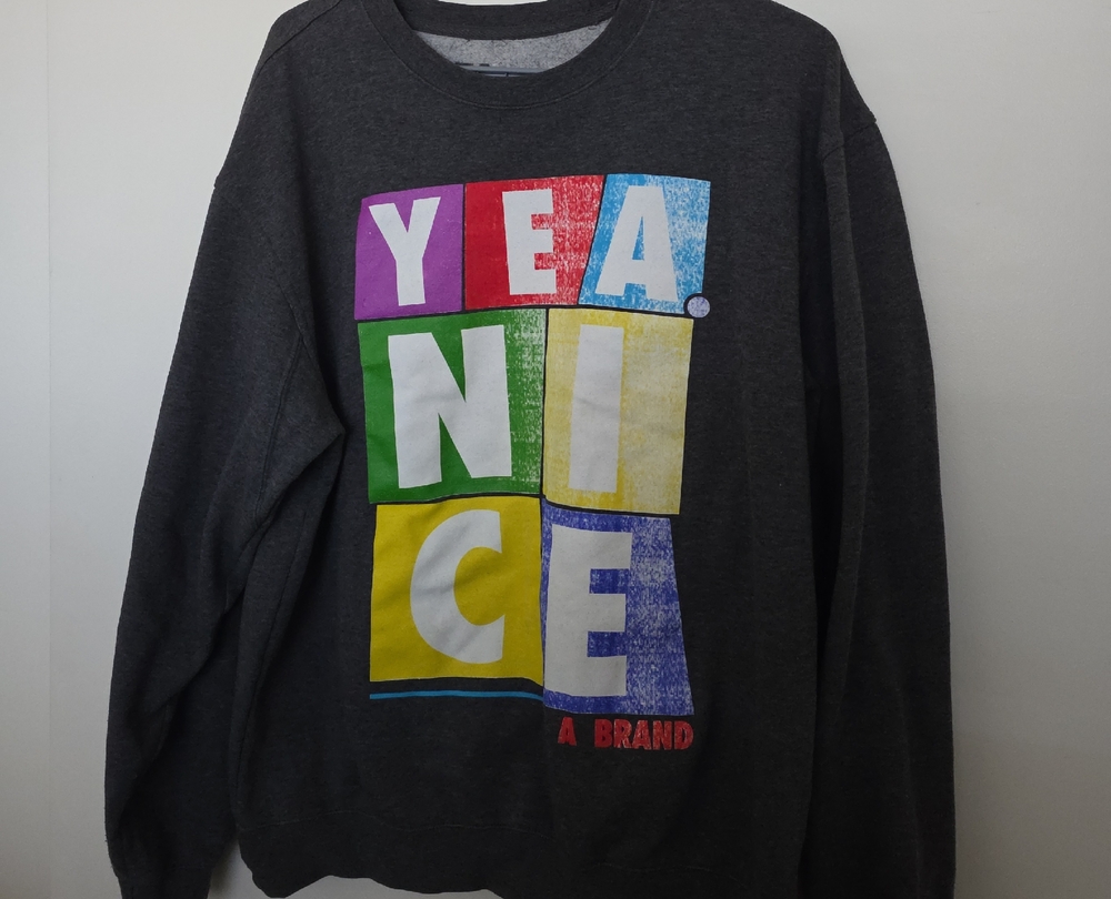 Graphic Crewneck Sweater in Multicolor by Abrand